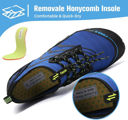 Womens Mens Water Shoes Barefoot Aqua Shoes Quick Dry Beach Swim Shoe for Diving Kayaking Surfing Water Sports